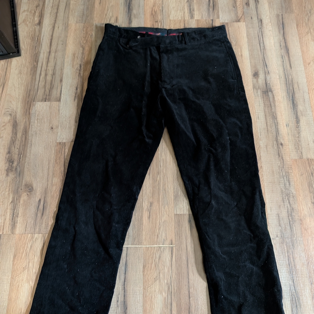 Polo Ralph Lauren Black Corduroy Pants